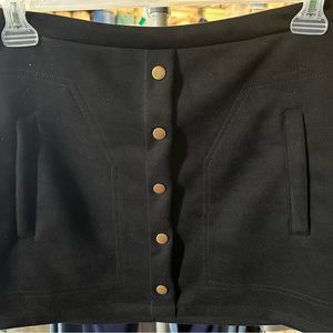 Misses black mini skirt